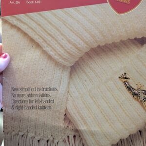 Cream Knitted Blanket